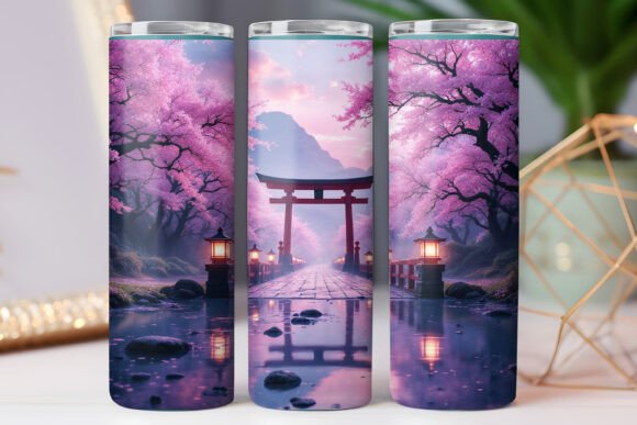 Download Japanese Kawaii Nature Tumbler Wrap 20oz - Kawaii nature Collection