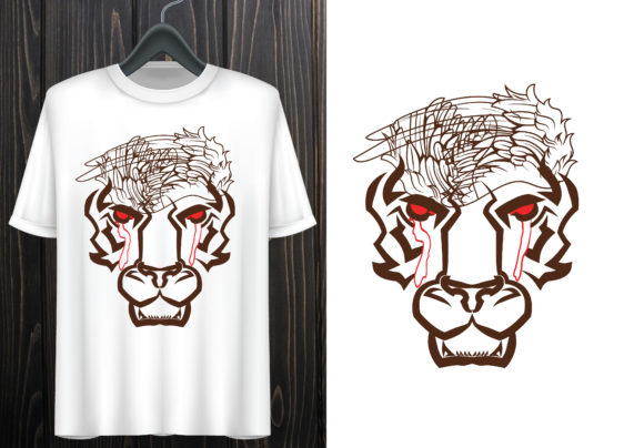 Download Skull Artwork Lion T-Shirt Design Vector - Design Collection