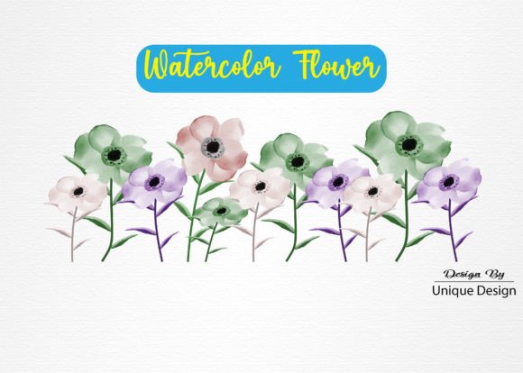 Download Watercolor Flower Sublimation Design - Design Collection