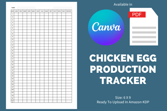 Download Chicken Egg Production Tracker - KDP - Premium Resources