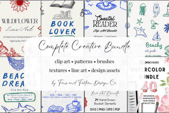 Download Fins and Fiction Design Co. Complete Set - Design Collection