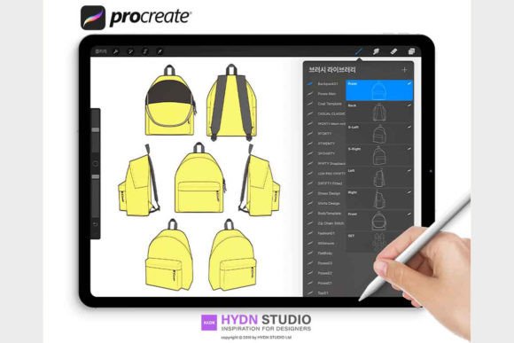 Download Backpack Design Set Stamp Brushes - Design Collection