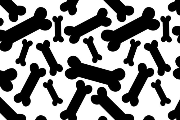 Download Seamless Dog Bones Pattern Silhouette - Premium Resources