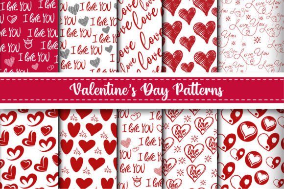 Download Valentines Seamless Patterns Design - Design Collection