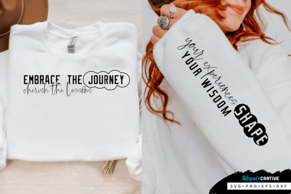 Download Embrace the Journey Sleeve SVG Design - Design Collection
